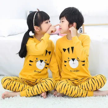 Vaikai Pižama Ilgomis Rankovėmis Animacinių Filmų Vaikams Pižama Mergaitėms Berniukai Pižamos Vaikams Baby Girl Drabužiai, Kostiumai Berniukas Sleepwear Naktiniai Drabužiai