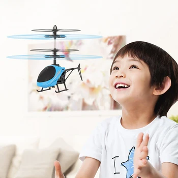 Vaikas RC Plokštumos Žaislas USB Įkrovimo Infraraudonųjų spindulių Indukcijos Sraigtasparnis Tris Sekundes Pradėti Vertus Pakaba Orlaivių Žaislai Vaikams