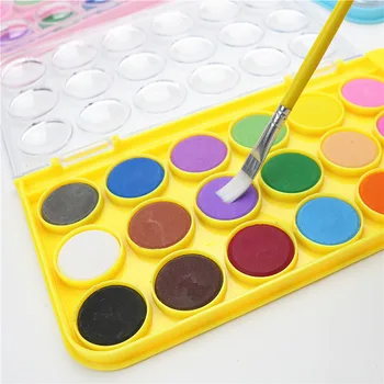 Vaikų pradedantiesiems kietas akvarelės dažų 12 18 spalvų rinkinys piešimo praktika, piešimo, spalvinimo priemonė vaiko spalvos rašiklis
