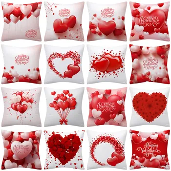 Valentino Dieną Meilės Laiškas Pagalvėlė Cover45x45 Poliesteris Užvalkalas Dekoratyvinis Sofos Pagalvėlių Pillowcover Namų Dekoro Mesti Pagalvės