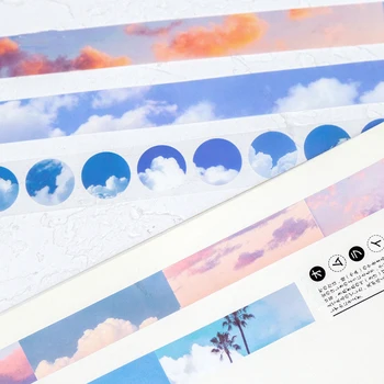 VanYi 6 Dizainas Gražus Mėlynas Dangus Sutemos Kūrybos Kulka Žurnalinė Washi Juostos Scrapbooking 