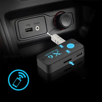 VAORLO X6 Imtuvas, Bluetooth 5.0 Parama TF Kortelę Režimu Su 3.5 AUX Audio Adapteris Belaidis Automobilinis Stereo Muzikos Ausinių