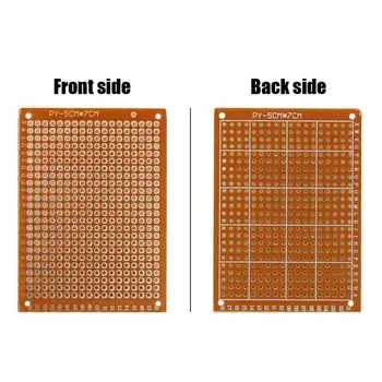 Vario Perfboard 20 VNT Popieriaus Composite PCB Plokštės (5 cm x 7 cm) Universalus Breadboard vienpusis Spausdintinės plokštės