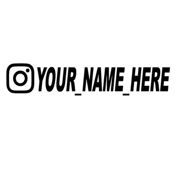 Vartotojo Vardas Custom Automobilių Lipdukas Vinilo Lipdukai Motociklų, Automobilių Lipdukai Instagram FACEBOOK Pinterest 