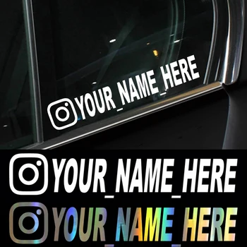 Vartotojo Vardas Custom Automobilių Lipdukas Vinilo Lipdukai Motociklų, Automobilių Lipdukai Instagram FACEBOOK Pinterest 