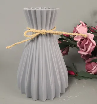 Vaza apdailos namų ūkio plastikiniai vaza balta rotango naujas juosmens vaza amatų vaza apdaila namo gėlių mergaitė krepšelį vestuvių