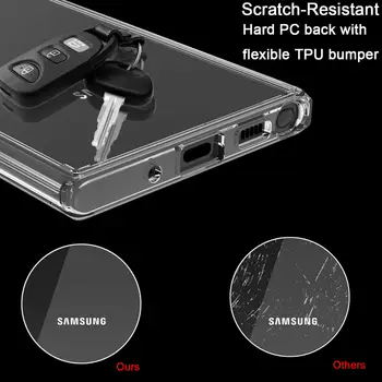 Veidrodis Aišku, Atgal Case For Samsung Galaxy Note20 / 20 Ultra 5G Slim Modelis Minkštas Hibridas atsparus smūgiams Telefono Atgal Atvejais Dangtis
