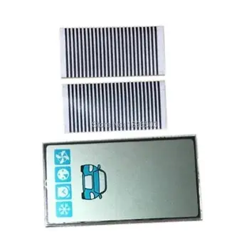 Vertikalus Keychain A93 LCD Ekranas su Zebra Popieriaus rusijos Automobilių Signalizacija dvipusio LCD Nuotolinio Valdymo Mygtuką starline A93