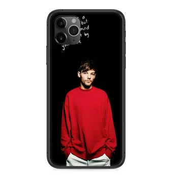 Viena Kryptimi Louis Tomlinson Telefono dėklas Skirtas iphone 4, 4s, 5 5S SE 5C 6 6S 7 8 plus X XS XR 11 PRO MAX 2020 juoda ląstelių viršelis minkštas