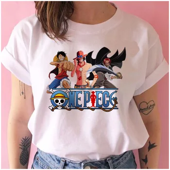 Vienas gabalas marškinėliai moterims harajuku Anime 80s cartoon kawaii marškinėlius ulzzang vasaros trumpomis rankovėmis moteriška t-shirt viršuje tee naujos