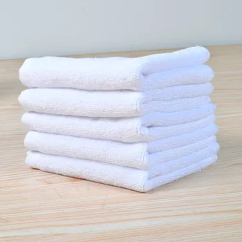 Viešbučio rankšluosčių Medvilnės mažas kvadratas veido rankšluostį Sutirštės medvilnės baltas kvadratas rankšluostį