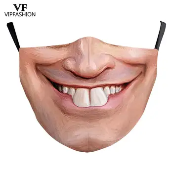 VIP MADOS Suaugusiųjų Vaikų Mados Cosplay Juokinga Veido Kaukė Didelis burnos Modelį galima Skalbti Daugkartinių masque mascarilla
