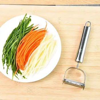 Virtuvė, Patogi Bulvių Skustukas Nerūdijančio Plieno Populiarus Slicer Julienne Cutter Parer Daržovių lašas Laivybos