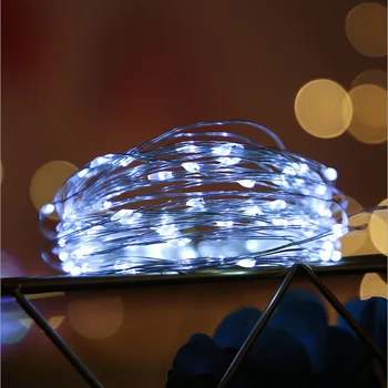 Virtuvės LED Šviesos Cooper Vielos String Žibintai, Baterija/USB Powered Pasakų Žibintai Girlanda Šventė Kalėdos, Kalėdos Vestuvių Dekoravimas