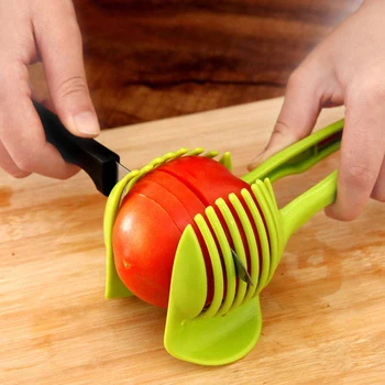 Virtuvės Namų Plastiko Bulvių Slicer Pomidorų Pjovimo Įrankis Shreadders Citrinų Pjovimo Turėtojas Kepimo Įrankius, Virtuvės Plastiko Reikmenys