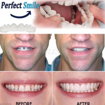 Viršutinės Klaidingas, Netikras Dantis Padengti Snap Momentinių Puikus Šypsena Kosmetikos Dantų Protezų Priežiūros Lašas Laivybos
