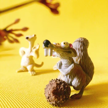 Voverė/tinginys/doll house/miniatiūros animal/mielas/pasakos sodo gnome/samanų terariumai, dekoras/bonsai/DIY reikmenys/statulėlės/žaislų/modelis
