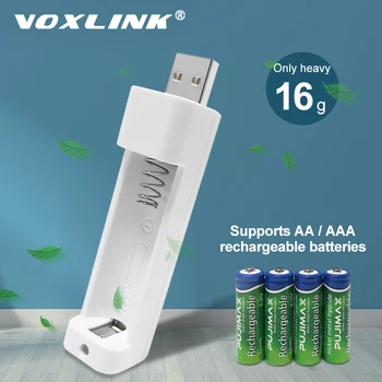 VOXLINK Baterijos Įkroviklis 1 Lizdas AA/AAA tipo Akumuliatoriai, Kroviklis, Skirtas nuotolinio valdymo pultas mikrofonas, kamera pele žibintuvėlis