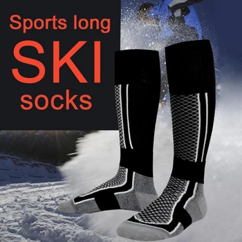 Vyrų, Moterų Slidinėjimo Kojinės Wearproof Vaikščiojimo Kojinės Ilgas Šiltas Kvėpuojantis Kojinės Žiemą Lauke, Slidinėjimas, Snieglenčių Sportas Thermosocks Karšto Pardavimo