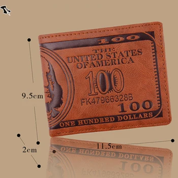 Vyrų piniginės Kortelę Doleris Kredito kortelės turėtojas Piniginės Vyras Ilgai Vyriška Piniginė Monetoms Multi Pocket Retro