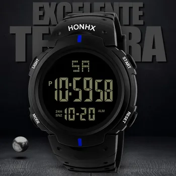 Vyrų Sporto Laikrodžiai Karinės LED Atgalinės atskaitos Vyrų Vandeniui LED Skaitmeninio Laikrodžio Vyras Karinės Sporto Laikrodis Relogio Masculino
