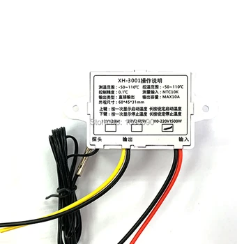 W3001 W3002 DC12V 24V AC110V-220V LED Skaitmeninis Termostatas, Temperatūros Reguliatorius Thermoregulator Šildymo, Vėsinimo Kontrolę