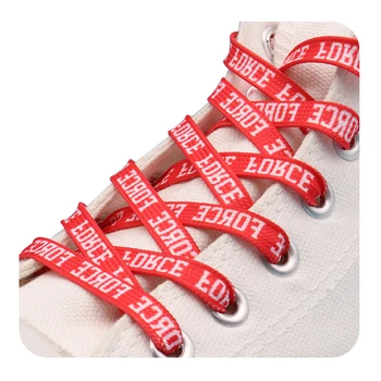 Weiou Naujas Fantastinis Spausdinimo Batraištis Raide Jėga Sneaker Sporto Batų Raišteliais, 7mm Plotis-Juoda Balta Raudona Spalvos Shoestring