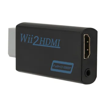 WII į HDMI Konverteris Full HD 1080P WII HDMI Wii 2 HDMI Konverteris 3.5 mm Audio PC HDTV Ekranas Wii Į HDMI Adapteris