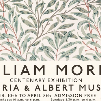 William Morris Meno Parodos Plakatų ir grafikos Galerija Sienos Meno Tapybos Drobės Derliaus Muziejus Nuotraukas Kambarį Dekoro