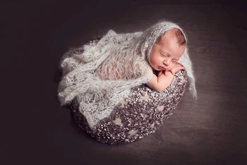 Wrap kūdikių moheros naujagimių fotografijos rekvizitai priedai, baby wrap antklodė rekvizitai naujagimio nuotrauką