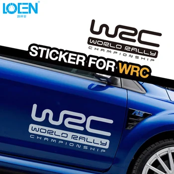 WRC Pasaulio Ralio Čempionato Lenktynių Automobilių Stilius Atspindintis Vinilo Lipdukas Rankena Kūno Girliandą Decal Audi Focus Mazda 