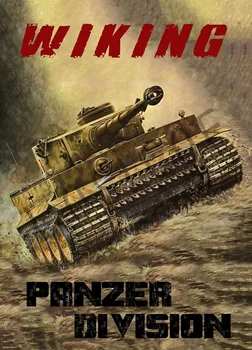 WW2 Vermachto Tigras Tankas Panzer Division Wiking Plakato spauda Ginklu Karo Karinės Tapybos Retro Kraft Popieriaus, Sienos Menas, Lipdukas