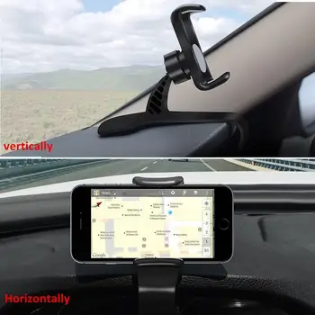 XMXCZKJ Naujausias 360° Sukimosi Reguliuojamas HUD Automobilio prietaisų Skydelyje Telefono Laikiklis GPS Apkaba Stovėti 
