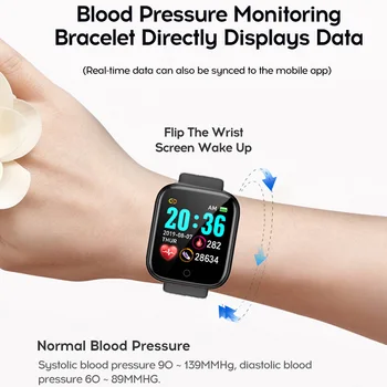Y68 Smart Žiūrėti T500 Plius Fitneso Smartwatch Širdies ritmo Monitorius Kraujo Spaudimas Sporto Apyrankė 