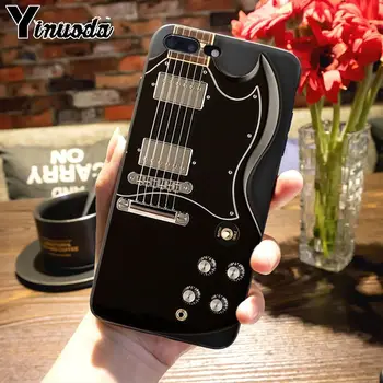 Yinuoda Eddie Van Halen Grafinis Gitara Nuostabus kraštovaizdis Telefono dėklas skirtas iPhone 7plus 6S 7 8 8Plus X XS XR XS MAX 5S 11pro atveju