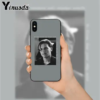 Yinuoda Jaunas Leonardo DiCaprio TPU Minkštas Aukštos Kokybės Telefono dėklas skirtas iPhone 8 7 6 6S Plus X XS MAX 5 5S SE XR 11 11pro max dangos