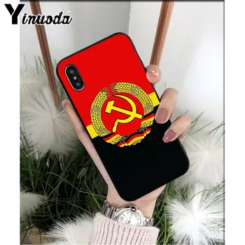 Yinuoda Sovietų Sąjunga SSRS Vėliavos Silikono TPU Minkštas Telefono dėklas skirtas Apple iPhone 8 7 6 6S Plus X XS MAX 5 5S SE XR Dangtis