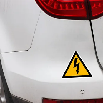 YJZT 14.5 CM*12.6 CM Įspėjimas Apie Pavojingą Įspėjimo PVC Automobilių Lipdukas Lango Lipdukas 12-0403