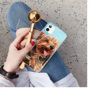 YNDFCNB Jorkšyro terjeras šuo Custom Minkšti Telefono dėklas skirtas iphone 11 Pro Max X XS MAX 6 6s 7 8 Plius 5 5S 5SE XR SE2020