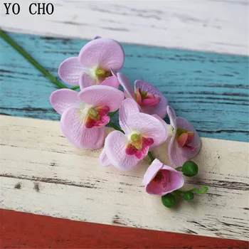 YO CHO Dirbtinių Gėlių Šilko Drugelių Orchidėja 