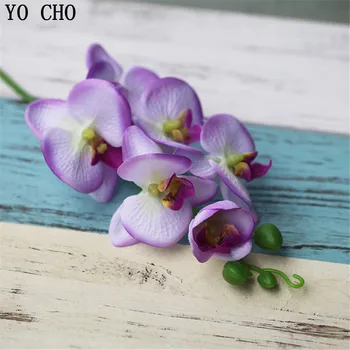 YO CHO Dirbtinių Gėlių Šilko Drugelių Orchidėja 
