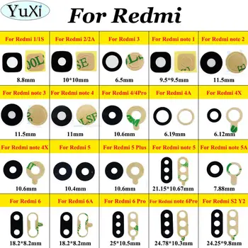YuXi Už Xiaomi už Redmi 1 1S 2A 3 4 4 4 4 pro 6A 5 Plius Redmi pastaba 2 3 4 5 5A Galiniai Atgal Kameros Stiklo Objektyvo Dangtelis Lipni