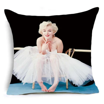 ZENGIA Marilyn Monroe Poliesteris Pagalvėlė Padengti Klasikinis Mesti Pagalvės Dangtelis Namų dekoro Užvalkalas Skaldytų Moterų Sofa Dekoras