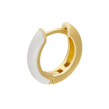 ZHUKOU 1 vnt 2020 NAUJAS Mados mažas hoopas auskarai Spalvingas spalvotų moterų auskarai, juvelyriniai aukso spalvos auskarai žiedai VE223