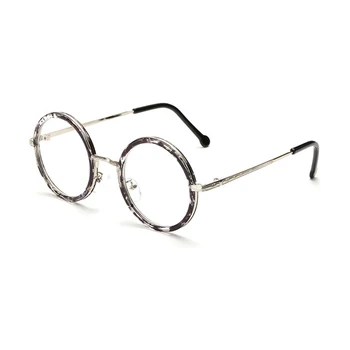 Zilead Retro Apvalių Akinių Rėmeliai Vyrų, Moterų Skaidrus Objektyvas Optinis Sepectacles Paprasto Akiniai Akiniai Unisex