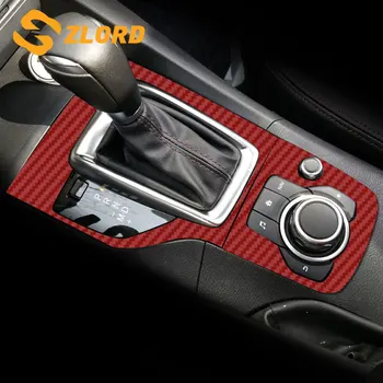 Zlord Automobilio Salono Įrankių Galvos Shift Knob Skydelio Dangtelį Apdaila Lipdukas Tinka Mazda 3 Axela M. M. 2016 M. 2017 M. 2018 M. 2019 M.