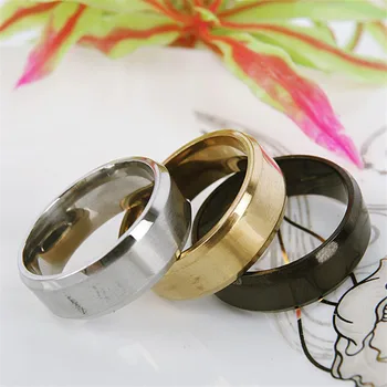 ZORCVENS 2020 Naujas Mados Žavesio žiedas Papuošalai vyrams iš nerūdijančio plieno, Aukso/sidabro spalvos/Juoda Žiedai Moterims