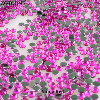 ZOTOONE Rose Hot Fix Dervos kalnų krištolas Šilumos Perdavimo Dizaino Nagų Flatback Meno Kristalų, Cirkonio Drabužiai Suknelė Aplikacijos