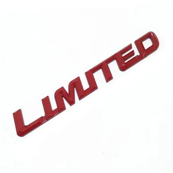 ZZTZZ 3D Metalo RIBOTAS Automobilių Lipdukas Logotipas Ženklelis Universaliųjų Automobilių Moto Nuoma Dekoratyviniai Aksesuarai