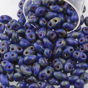 Čekijos Karoliukai Matubo Viršuje Seedbeads Taidian Naujas 2*4mm Miniduo Granulių Picasso Mėlyna 3g Arba 5g Papuošalai Granulių Darbo Gimtoji 